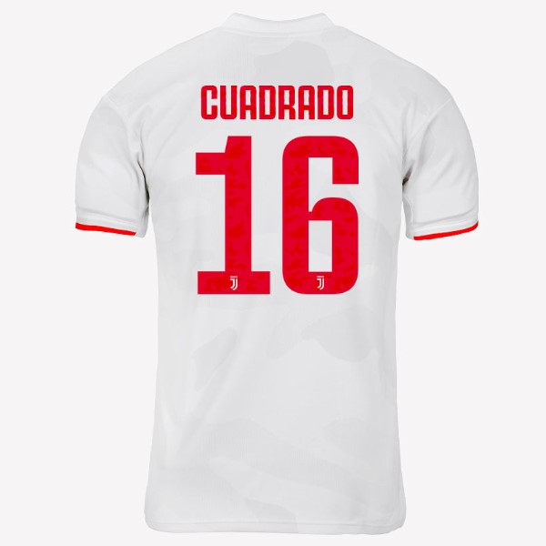 Camiseta Juventus NO.16 Cuadredo Replica Segunda Ropa 2019/20 Gris Blanco